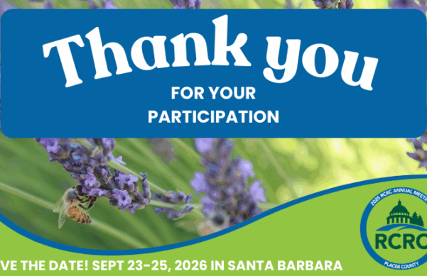Thank you message over a background containing a field of lavender with closeup of bee