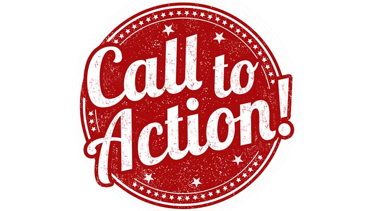 Call to Action Stamp in Red Circle