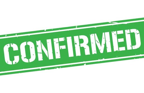 Green stamp of the word "Confirmed"