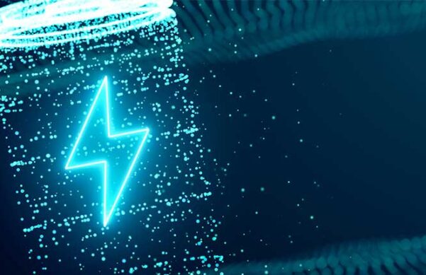 pixelated battery with lightning bolt depicted on front