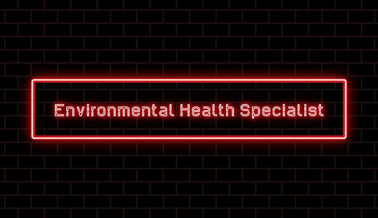Black sign with neon words and border.