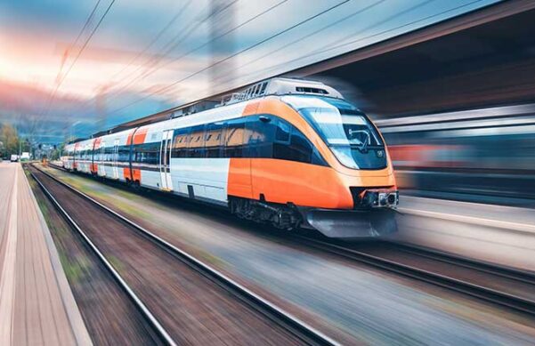 train at high speed