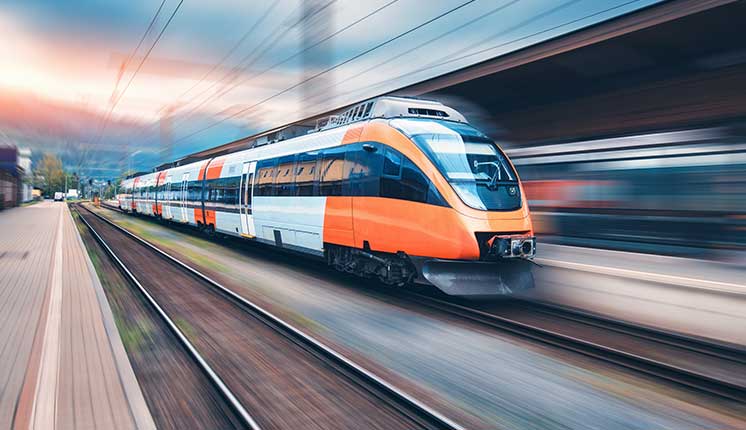 train at high speed