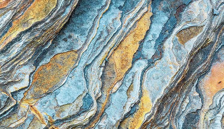 geological formation closeup