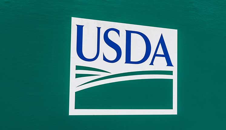 green sign with USDA logo