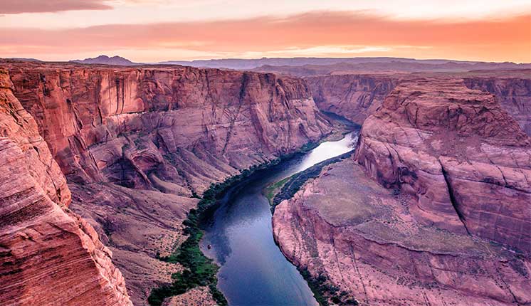 Sunset at Horseshoe Bend Canyon - Colorado River