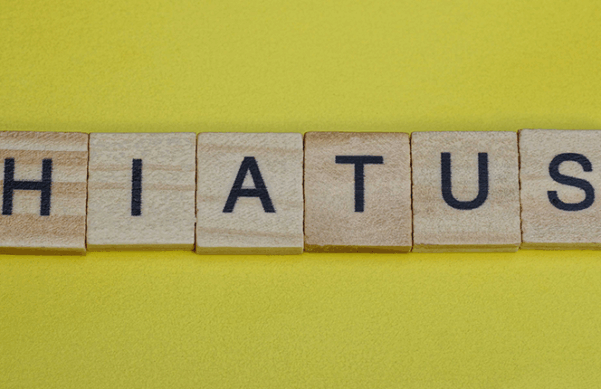 wooden blocks with letters on a yellow background