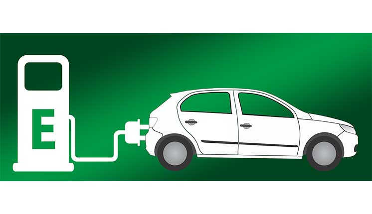 thumb_car-charging-green-background_electric-car-2728131_1280 on green background illustration of a car connected to electric vehicle charging station