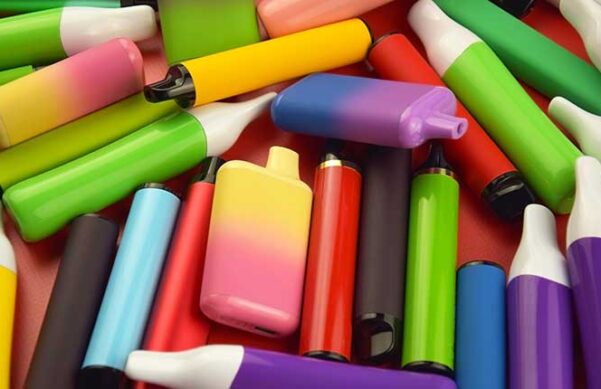 pile of empty vape containers